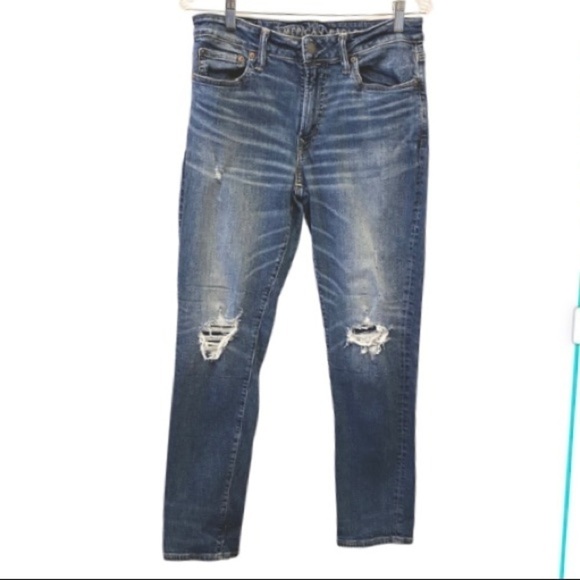 AMERICAN EAGLE 30 x 29.5 Next Level Airflex Jeans Slim Stretch Mens (32x32 Tag) - Picture 2 of 7